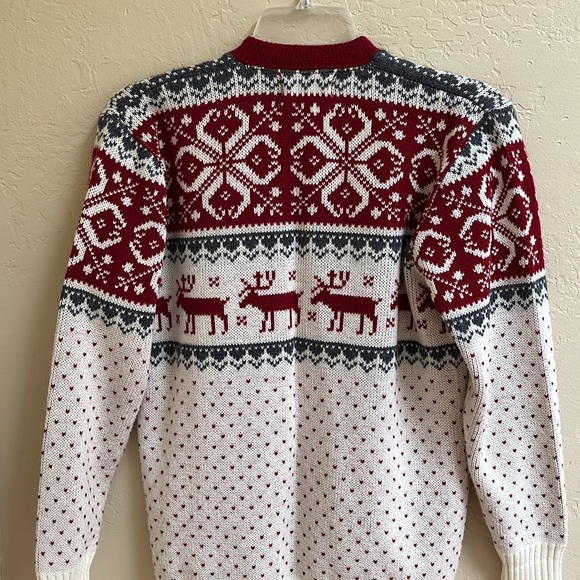Fair isle sweater Cardigan Sz 38(M-L).woman’s Classic Winter themed quality - Picture 7 of 8